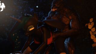 Luna X Werewolf Behind [Erostud]