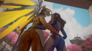 D.Va And Mercy's Spawn Obstruction [Anaru]