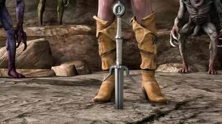 Ciri captured by Nekkers