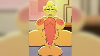 Futa Alphys Throbbing Cock [Komdog]