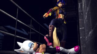 Carmelita and Rouge Clothed [ponkosfm]