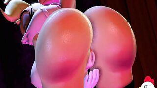 Lola bunny riding Bugs