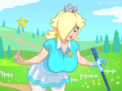 Rosalina Boobs Porn - Golfer Rosalina bounces her tits