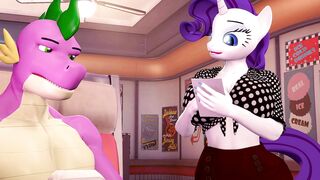 Rarity and Spike - What's on the Menu?