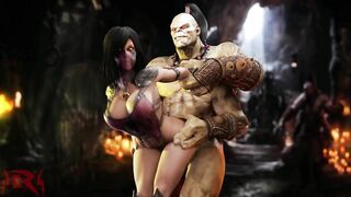 Goro bangs Mileena