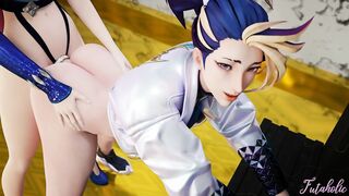 KDA Backstage - Ahri x Akali [futaholic]