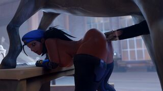 Ana x Horse (Female | Futa) [Lewdhyl]