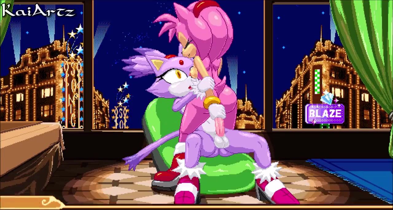 Sonic The Hedgehog Blaze The Cat Porn - Amy X Blaze (Voices) [Mykiio and thekaimaster07]