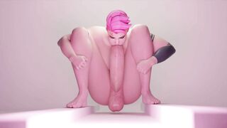 zarya - in a delicious self blowjob