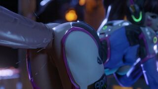 D.Va Horse Night Time Railing [TheBartender]