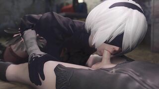 [Nier] 2B Blowjob (Cam1) [4K] [Bewyx]