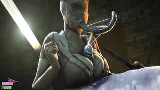 Bubble head nurse paizuri (Silent Hill)