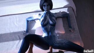 Cortana missionary - reverse cowgirl -squirt - blowjob