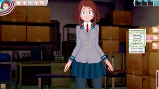 Midoriya Izuku and Ochako Uraraka going for a quickie during class break