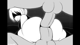 Yorah 2B Double Anal Creampie [Zonen404]