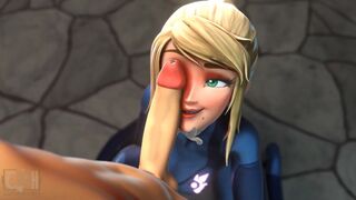Samus Aran Blowjob Godess [Cumminham]