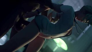 Mercy sexy doggystyle (clothed 1) (Overwatch)