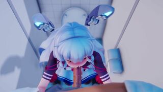 KhaoMMD Public bathroom Blowjob Voyeur