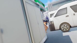 KhaoMMD public fuck on car