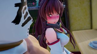 KhaoMMD Public shop risky blowjob