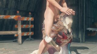 Silvey the Wolfgirl Deepthroat and Fucked Like a Dog