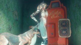 Silvey the Wolfgirl Breeding With Dogmeat