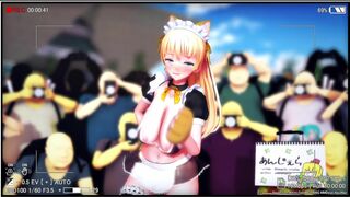 AquiNasMMD Cat Cosplay Exposure 1