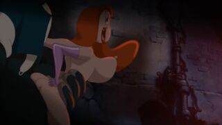 Jessica Rabbit pounded by an ape