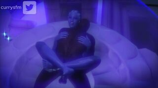 Liara's after dinner date, Nightcap. (blacked) [Currysfm}