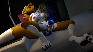 Renamon Self Fingering - Kespr