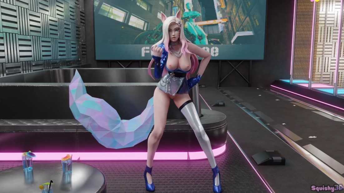 Ahri Goes All Out When It Cums To Clubbing Squishy3d