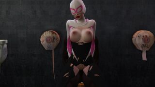 Gwen Stacy Fucks Big Black Cock (Sims 4)