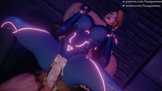 Sarah Restrained Reverse Cowgirl [Bouquetman]