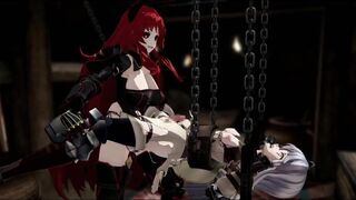 Futa Demon raping the little femboy