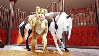 "Epileptic horse bangs metalhead furry headbanging to slayer"