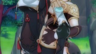 Shenhe x Aether - Thighjob [kallenz]