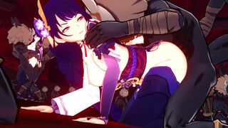 Raiden Shogun Creampied by Hilichurls - Genshin Impact