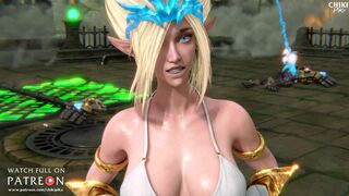 Janna was blackmailed to blowjob