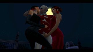 Sims 4 Alice and Rain are hired to kill Zombies by Romero (Resident Evil/ Vtmb)