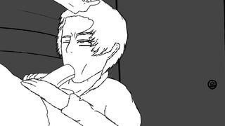 Facefucking in public bathroom [Baba_Animator]