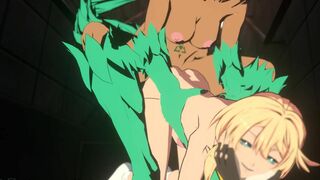 Bridget got dogged by Futa Giovanna