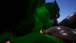 Lazra Big Green Tits