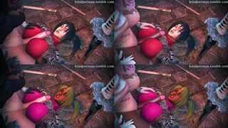 [Bouquetman] Taki vs 2B part 1 (Split Screen)