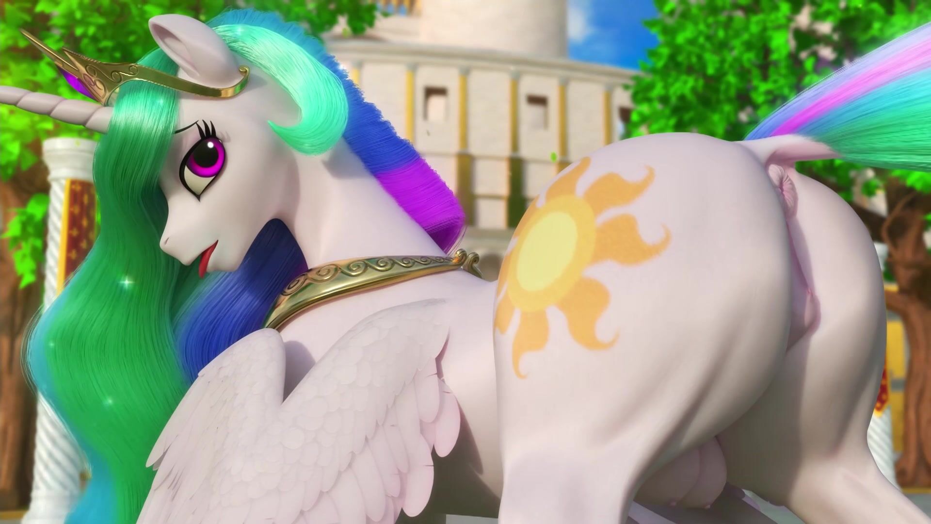 Celestia Ass Tease Extended [Clopician]