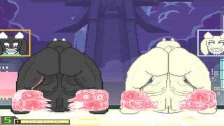 Mugen - Hyper Futa Toriel Completely Fills LopunnyF (Part 2)