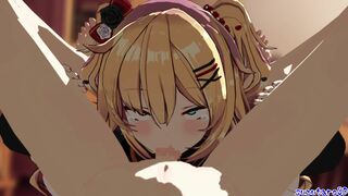 Akai Haato - Blowjob [Suzutaro3D]