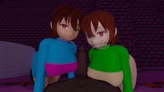 Frisk and Chara get fuck
