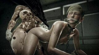 Futa Pyramid Head fucking femboy