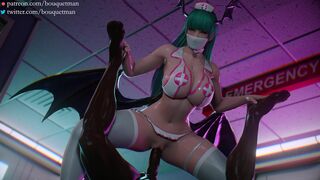 Morrigan infiltrates an ER for some BBC snacks! (blacked)[4k][Bouquetman]