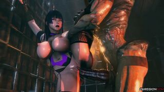 Nyotengu Vs Uberdemon [26RegionSFM]